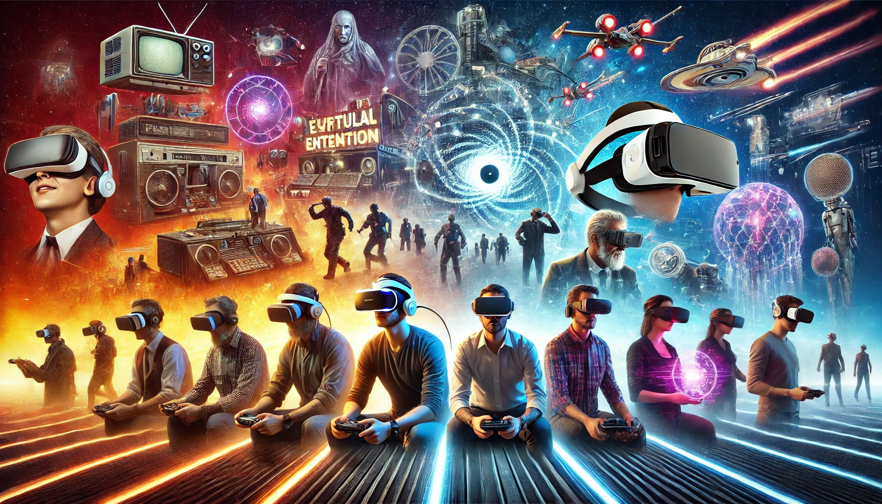 Journey through the evolution of Xtreme Virtual Reality, from vintage setups to futuristic experiences