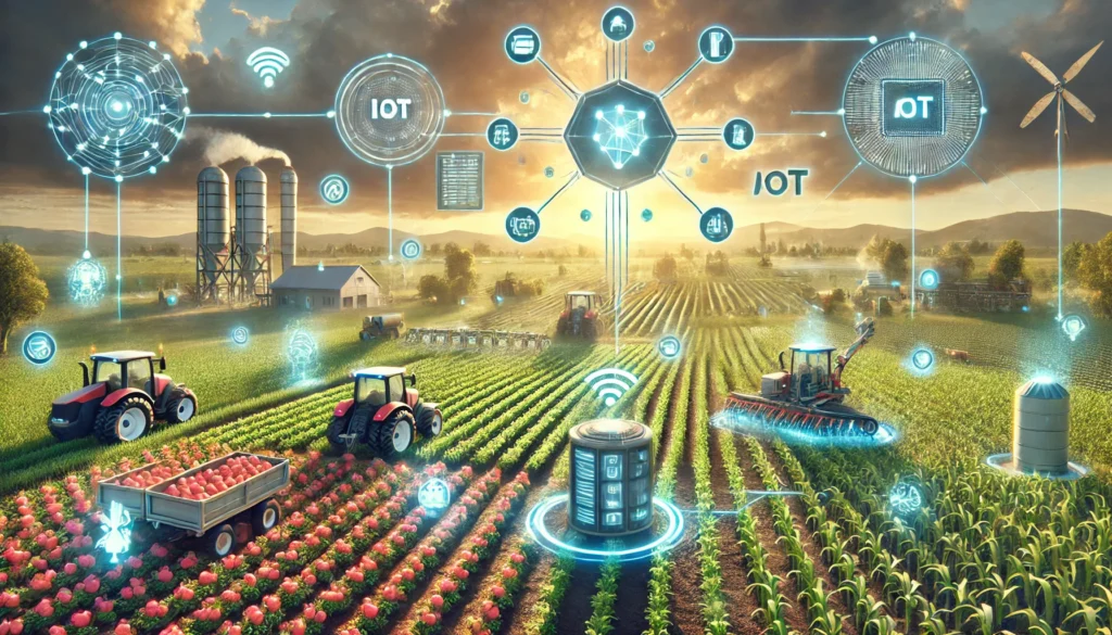 Automated Farming enhances planting, irrigation, pest control, and harvesting with precision technology