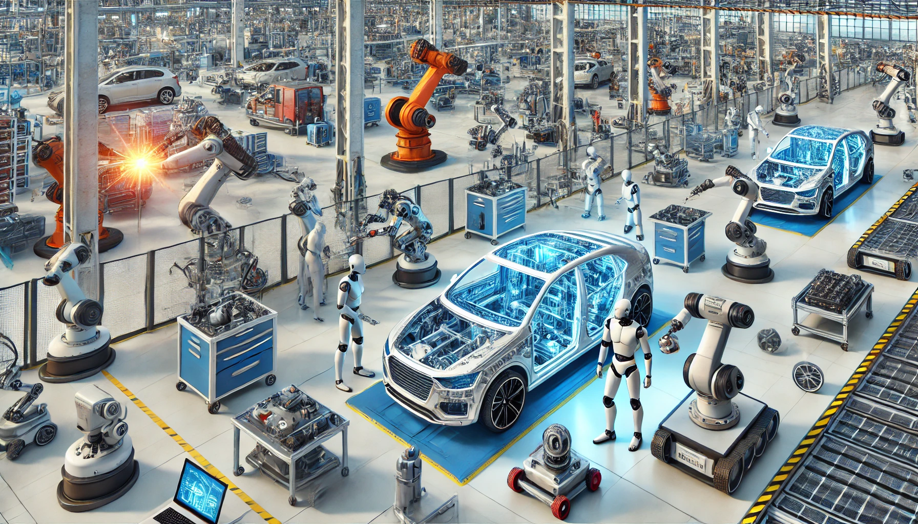 This section explores the various applications and types of robots that have become integral to the automotive industry