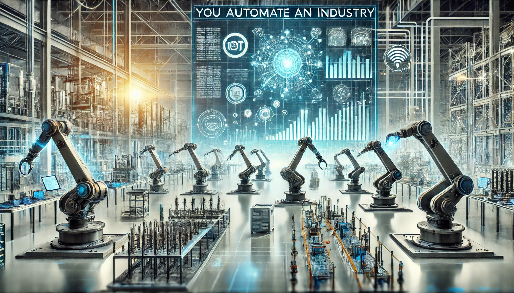 A high-tech industrial setting with You Automate an Industry