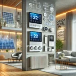 A modern smart home with Automated HVAC Control Systems and energy-efficient features