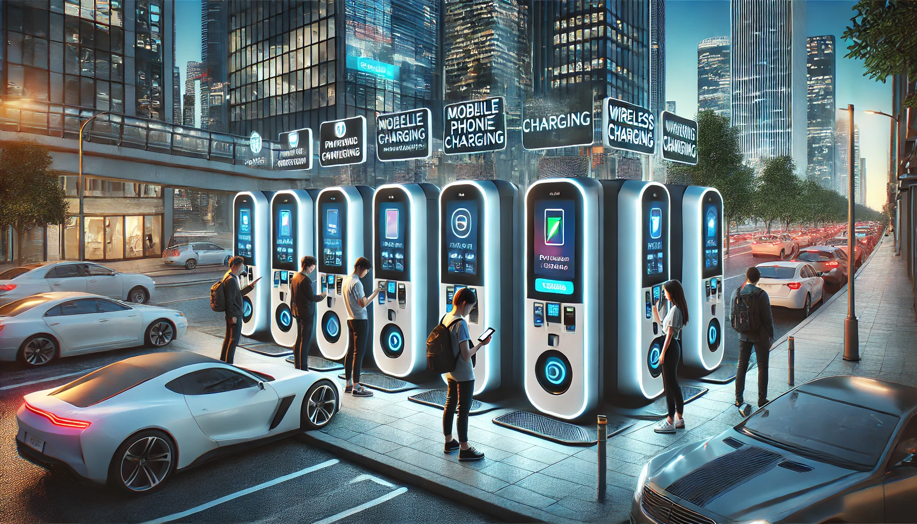 Mobile Phone Charging Vending Machines