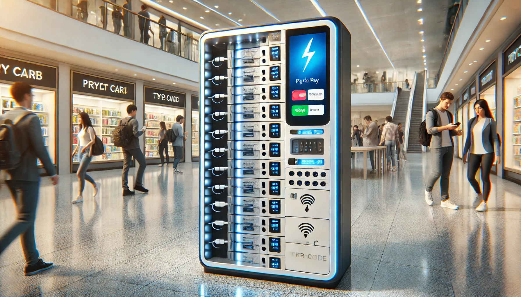 Mobile Phone Charging Vending Machines