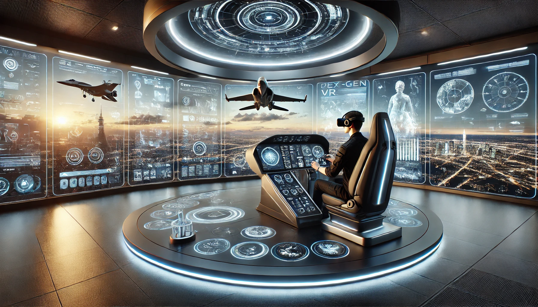 Cutting-edge VR simulator showcasing the future of VR flying simulators with immersive technology