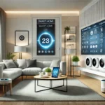 Smart home showcasing modern Automation and Control Systems, featuring advanced lighting and interfaces