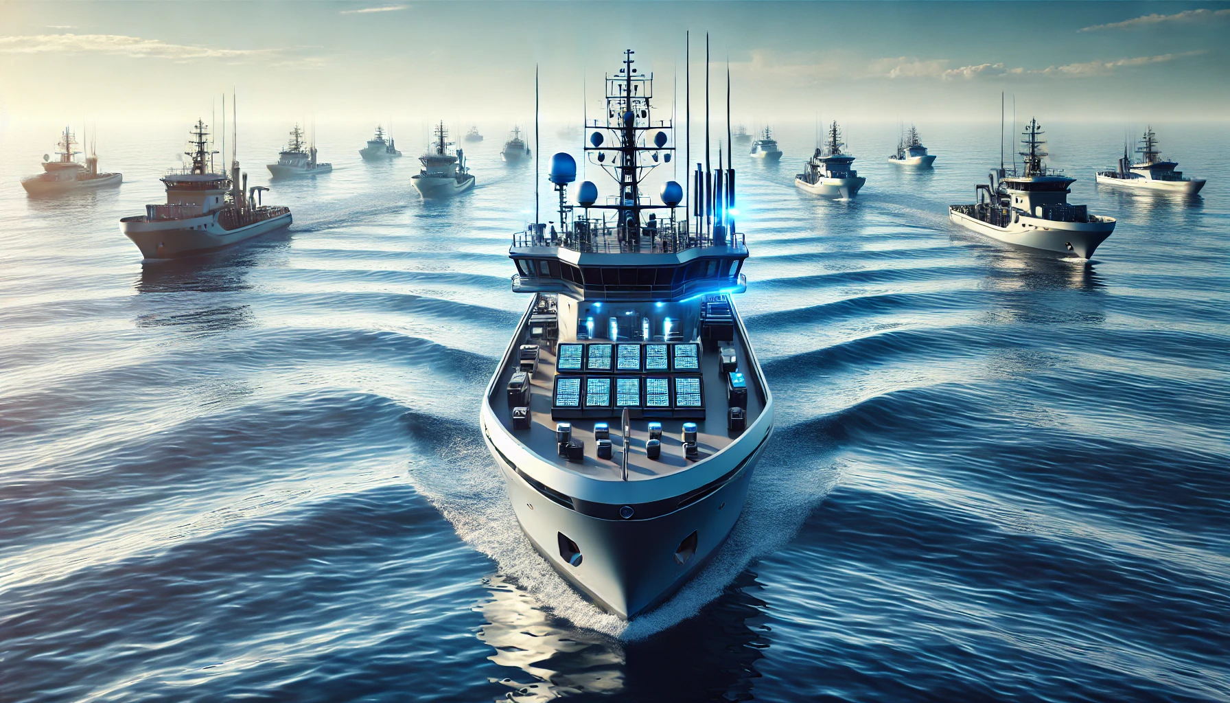 Modern ship showcasing advanced Boning Ship Automation systems at sea