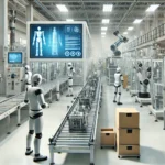 Robotics and automated machinery streamline product assembly in a cutting-edge automation manufacturing industry.