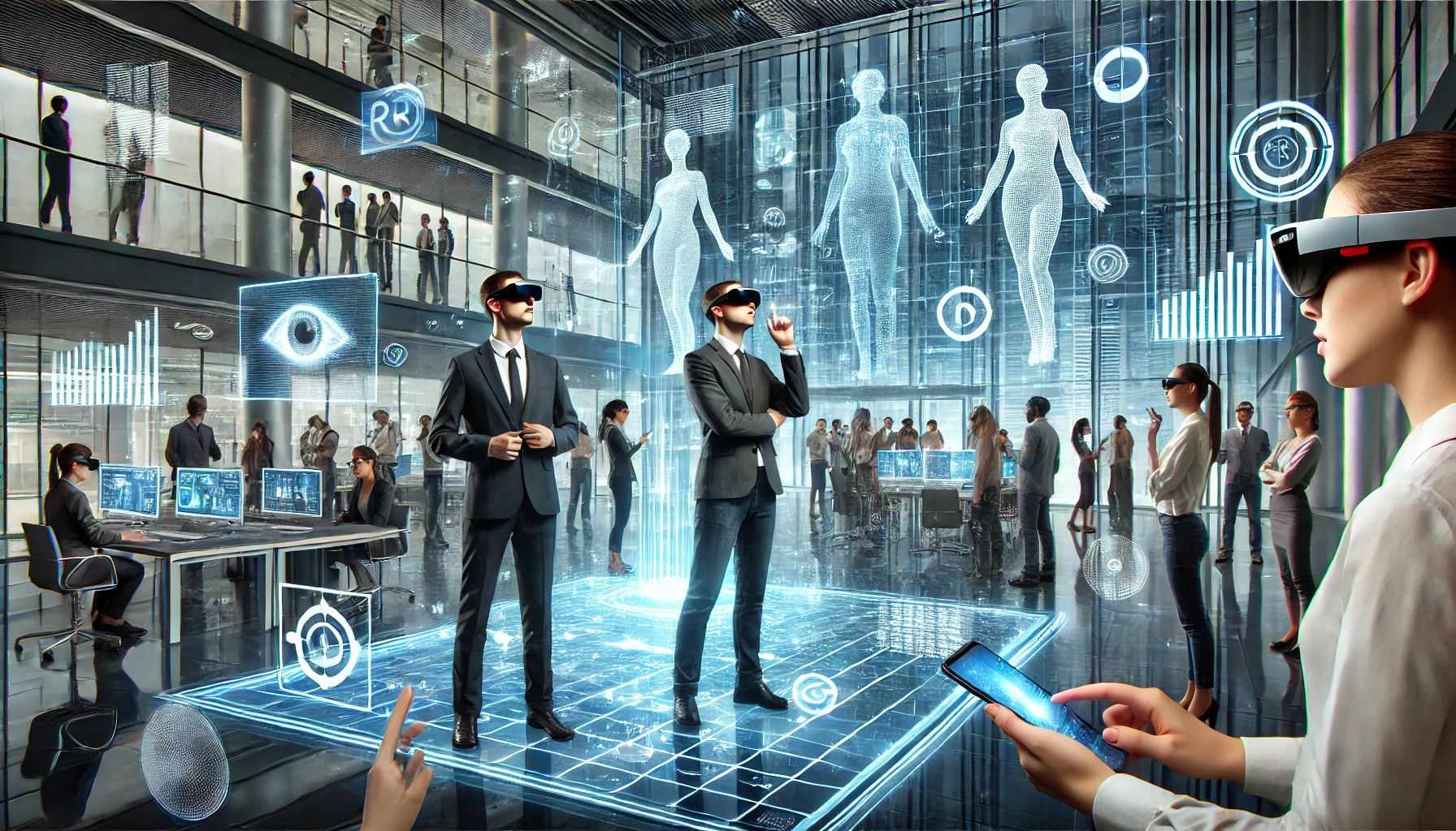 Augmented Reality enhances human interaction with virtual meetings and immersive digital elements