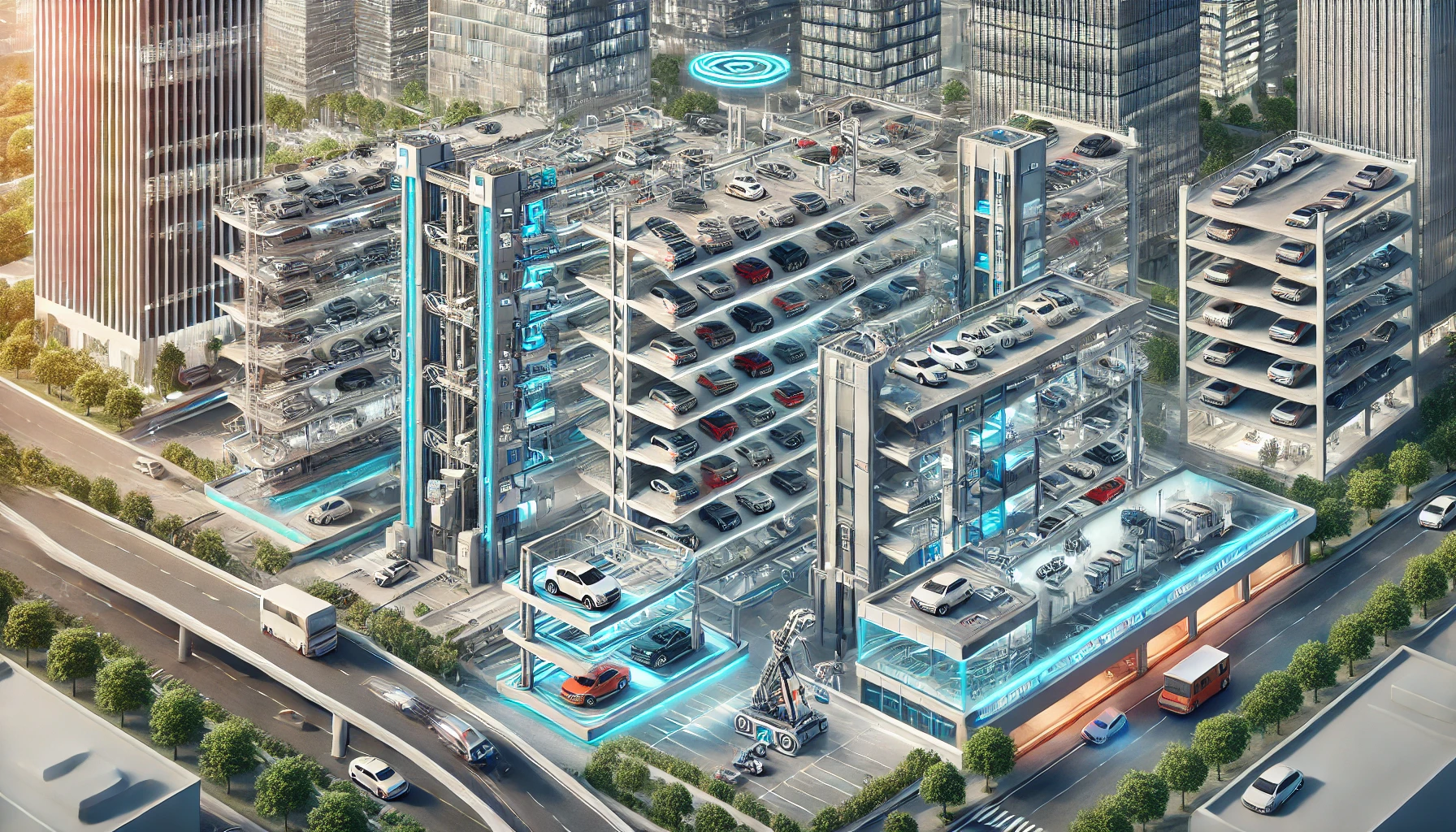 Automated Car Parking: Types include stacker systems for vertical space use and multilevel systems for high capacity