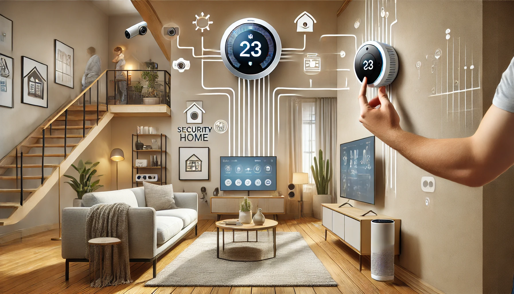 Many home technology ventures offer affordable and easy-to-install products that can be added to any home. Start with a smart thermostat, smart lighting, or security cameras.