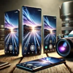 Best Phones for Photography 2025 displayed with camera lenses, showcasing stunning photo capabilities.