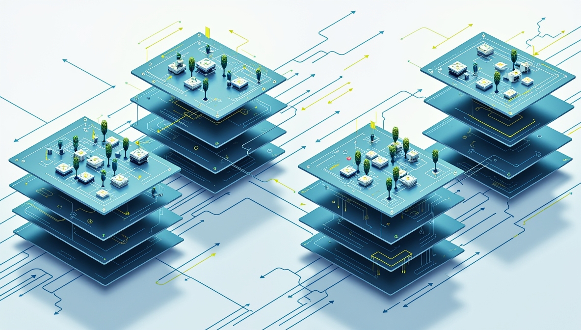 Illustration showing cascade and parallel architectures in neural networks with data flow.