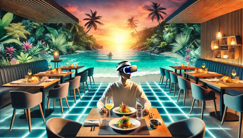 Restaurant Virtual Reality: Dining in a tropical paradise with immersive VR technology