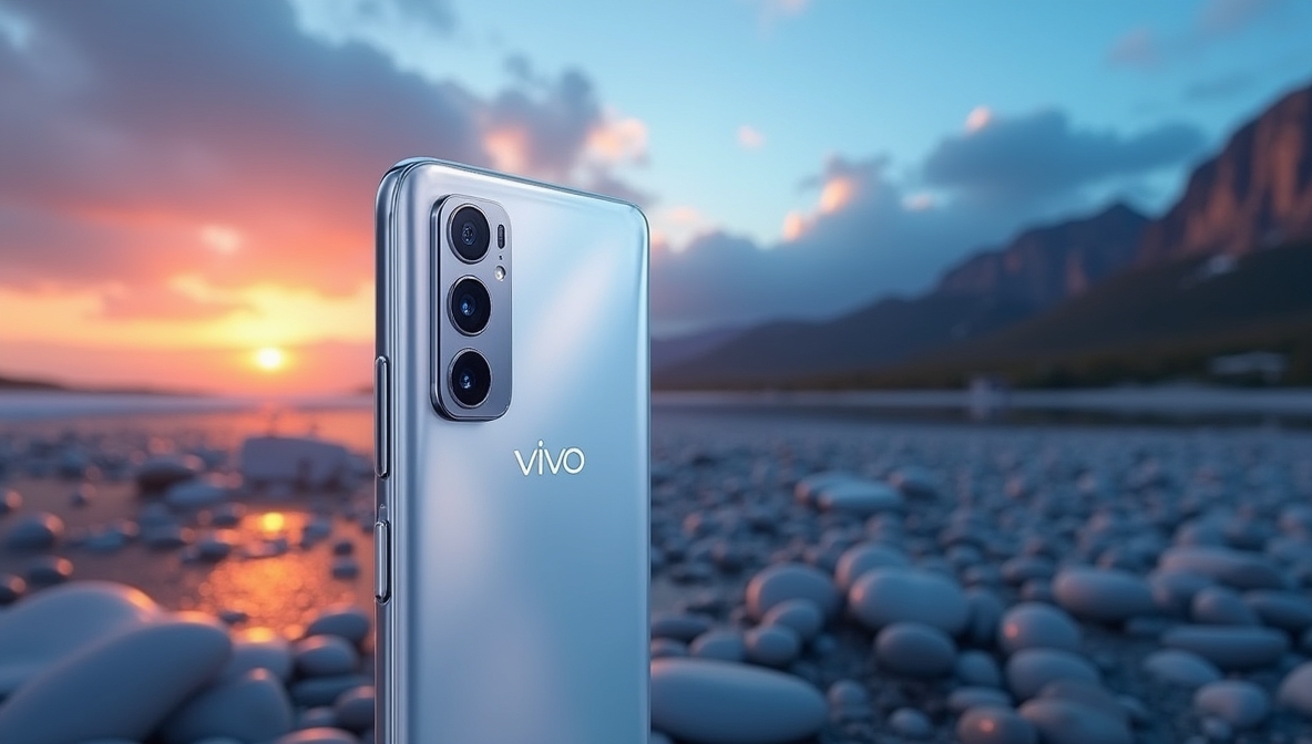 Vivo smartphone showcasing its camera, one of the best phones for photography in 2025.