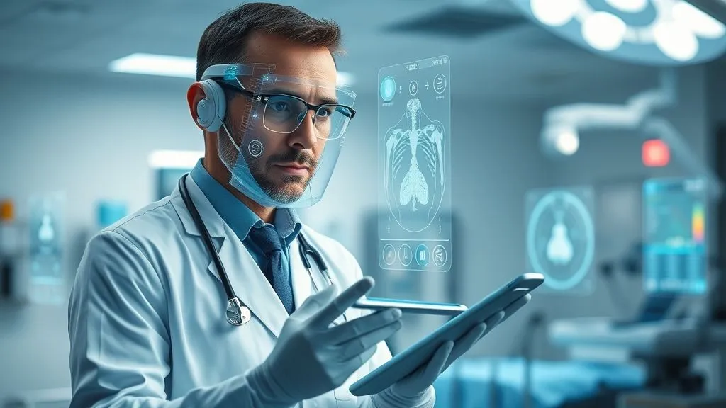 AI-assisted healthcare with diagnostics, surgery, and patient monitoring in 2025